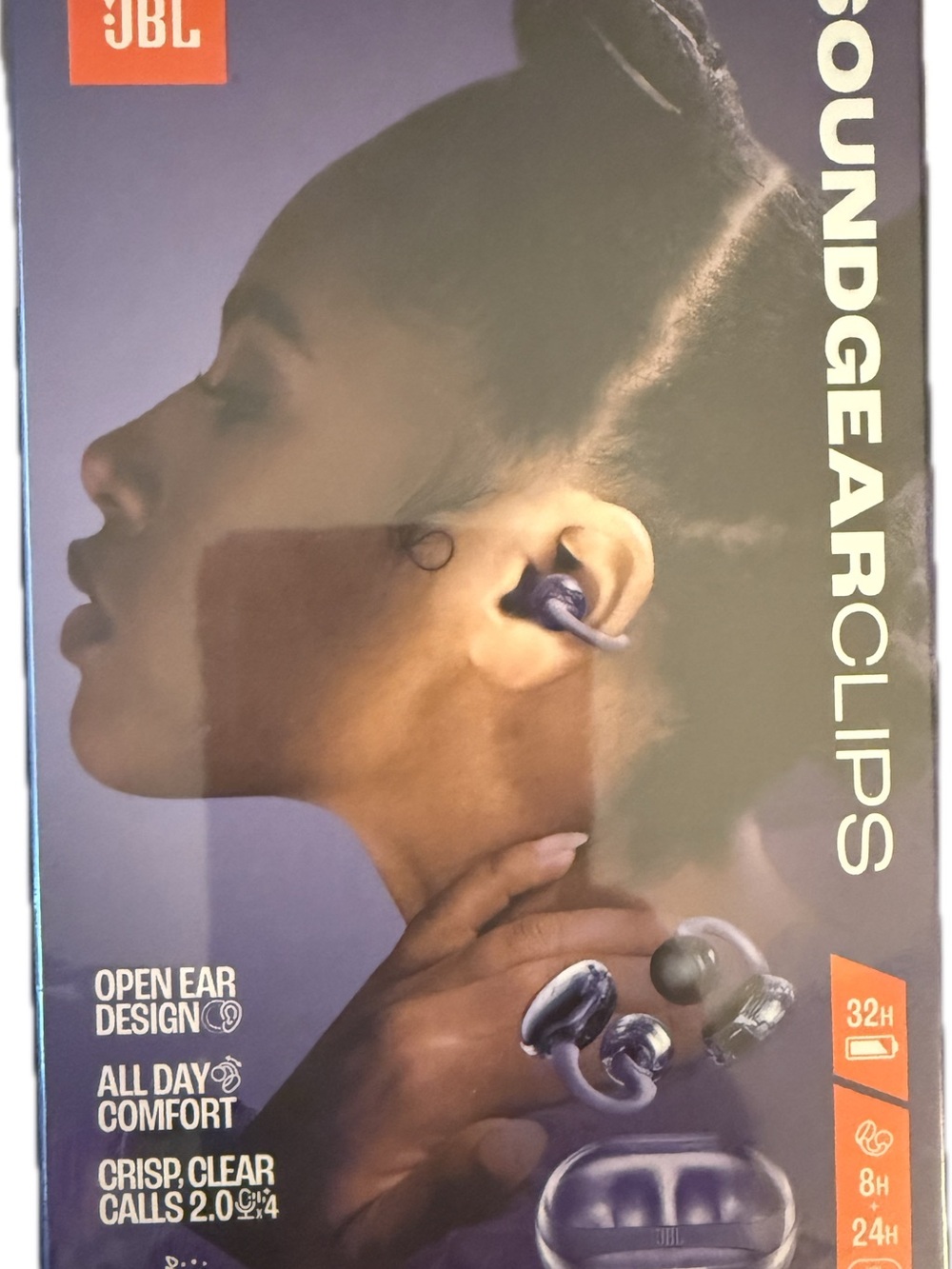 JBL Soundgear Clips Open-Ear Earbuds in White
